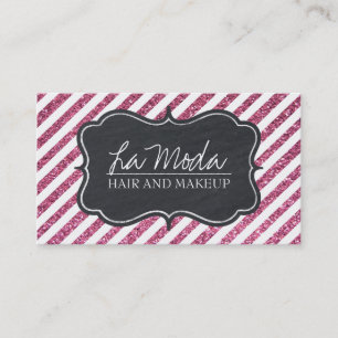 Cartão de visita customizável Glamourous do bril