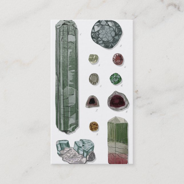 Cartão de visita customizável para joalheiro (Frente)