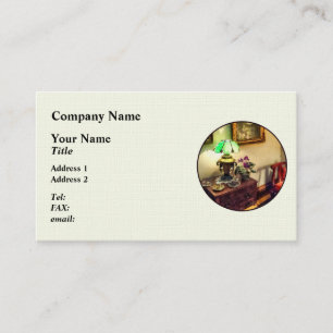 Cartão De Visita Cutador com Lâmpada de Flor