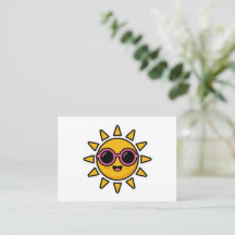 Cute Kawaii Sol Retro Usando Óculos de Sol Rosa Ve