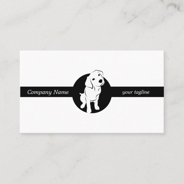 Cartão De Visita Cute Labrador Puppy (Frente)