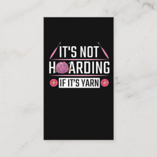 Cartão De Visita Cutuco Engraçado Cochet Yarn Knitter