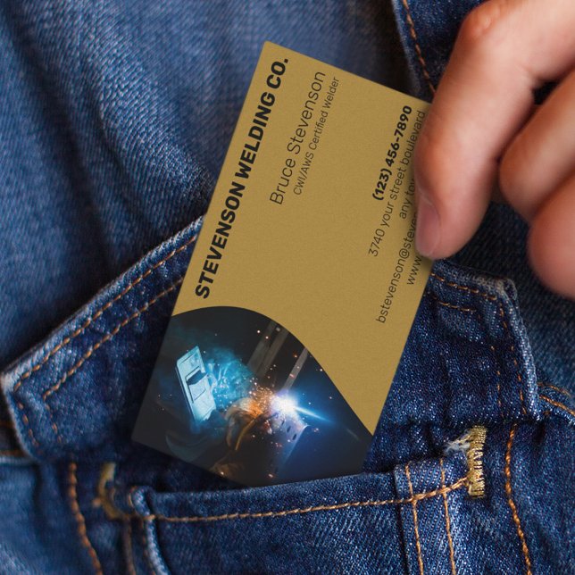 Cartão De Visita CWI | Soldadura certificada AWS (Criador carregado)