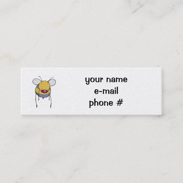 cartão de visita da abelha (Frente)