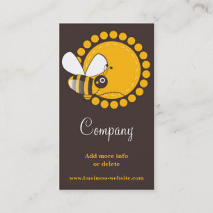 Cartão de visita da abelha