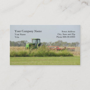 Cartão de visita da agricultura