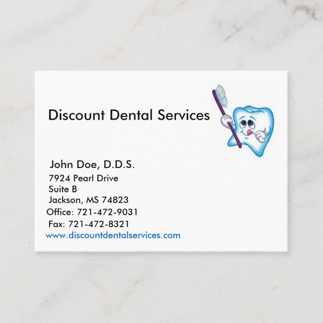 Cartão de visita da amostra (Frente)