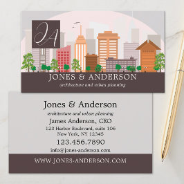 Cartão de visita da Arquitetura de Planejamento Ur