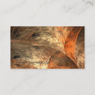 Cartão de visita da arte do Fractal das riquezas