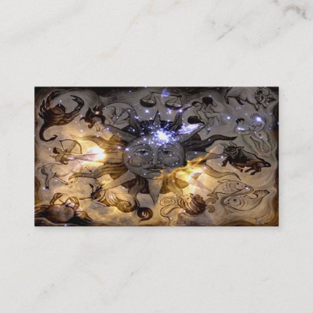 Cartão de visita da astrologia (Frente)