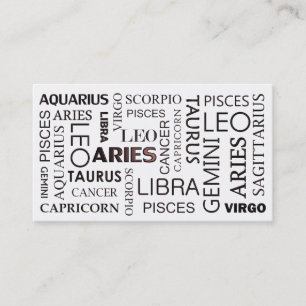 Cartão de visita da ASTROLOGIA