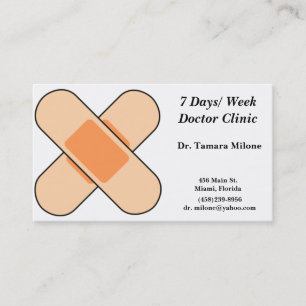 Cartão de visita da atadura