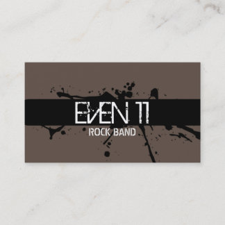 Cartão de visita da Banda de Rock Moderno legal