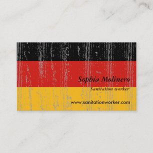 Cartão de visita da bandeira de Alemanha