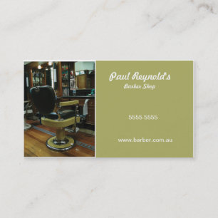 Cartão de visita da barbearia
