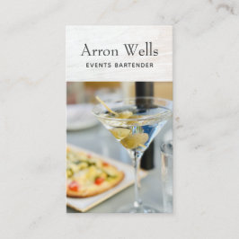 Cartão de visita da Bartender de Eventos
