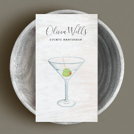 Cartão de visita da Bartender de Eventos