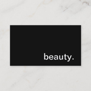 Cartão de visita da beleza