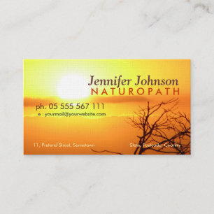 Cartão de visita da beleza da natureza