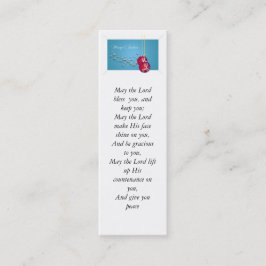 Cartão de visita da bênção e do Feliz Natal de