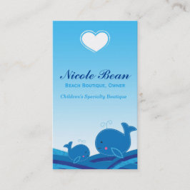 Cartão de Visita da Boutique Infantil 2 Blue Whale