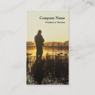 Cartão de visita da caça do pato