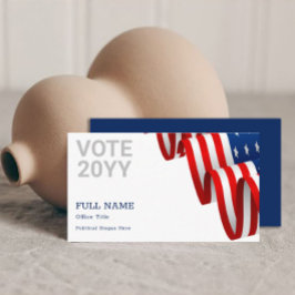 CARTÃO DE VISITA da Campanha Política Editável par