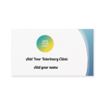 Cartão de visita da Clínica Veterinária Personaliz