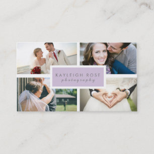 Cartão de visita da colagem da fotografia