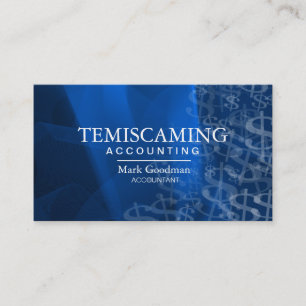 Cartão de visita da contabilidade - sinais de