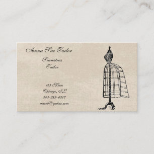 Cartão de visita da costureira