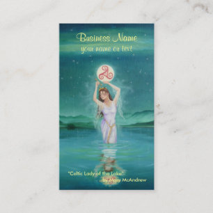 Cartão de visita da deusa/senhora celta do lago