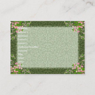 Cartão de visita da elegância do Victorian