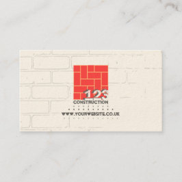 Cartão de visita da Empresa de Construção