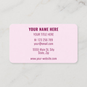 Cartão de visita da empresa de Promocional persona