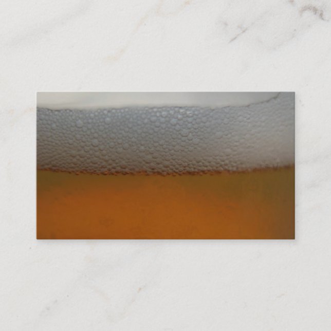 cartão de visita da espuma da cerveja (Frente)