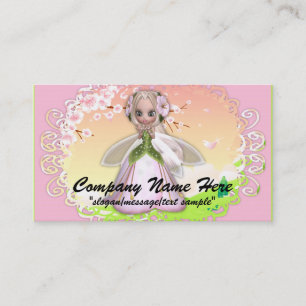 Cartão de visita da fantasia:: Fada 2 da flor de