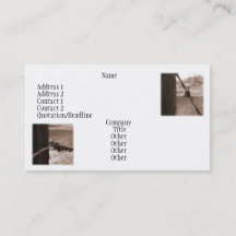 Cartão de visita da fazenda