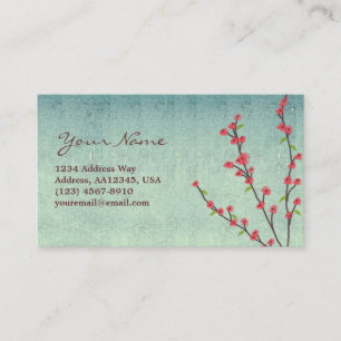 Cartão de visita da flor