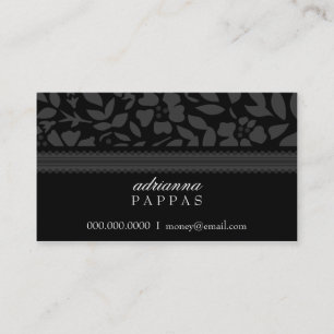 CARTÃO DE VISITA DA FLOR DE NOITE DE ROCKIN