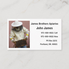 Cartão de visita da foto