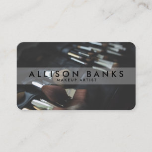 Cartão de visita da foto do maquilhador