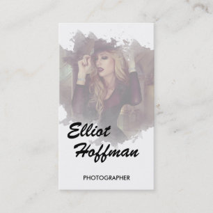 Cartão de visita da fotografia