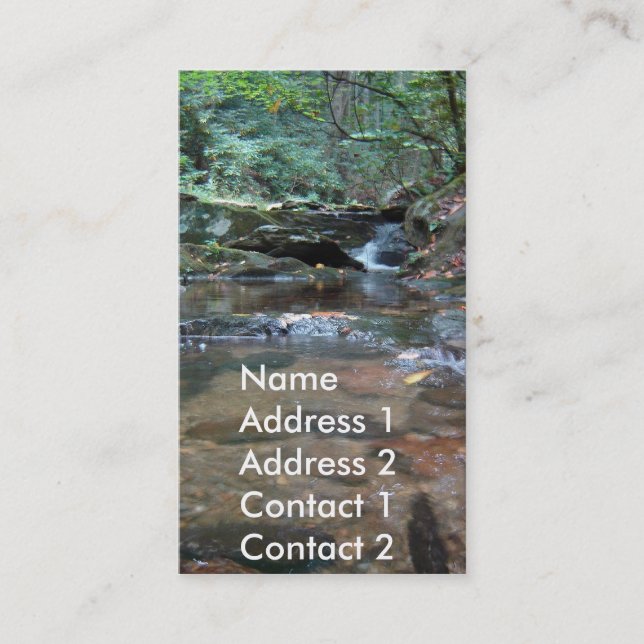 Cartão de visita da fotografia (Frente)