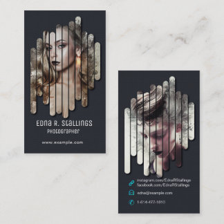 Cartão de visita da fotografia