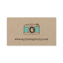 Cartão de visita da fotografia da câmera do