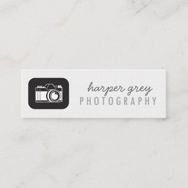 Cartão de visita da fotografia da ilustração (Frente)