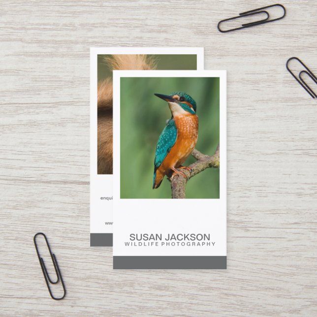 Cartão de visita da fotografia de duas imagens (Frente/Verso In Situ)