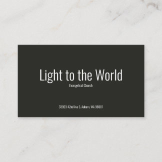 Cartão de visita da Igreja
