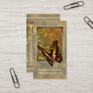 Cartão de visita da ilustração da borboleta do